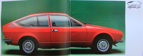 Alfa Romeo Alfetta GT Modelprogram 1976 Carbrochure (6880)